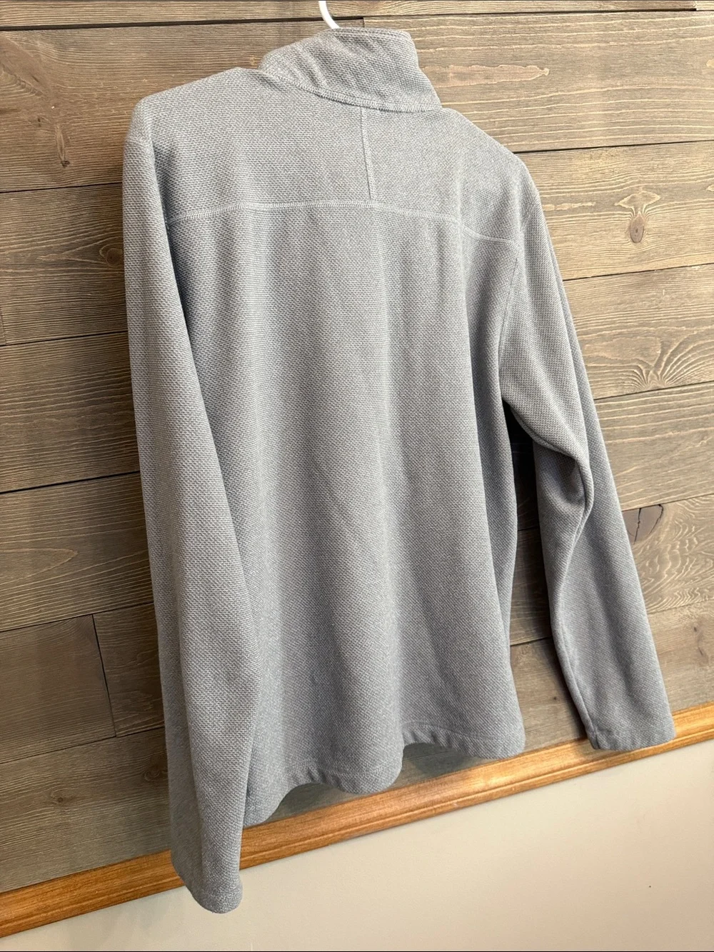 The North Face Men’s Gray Quarter Zip Fleece Pullover Size M